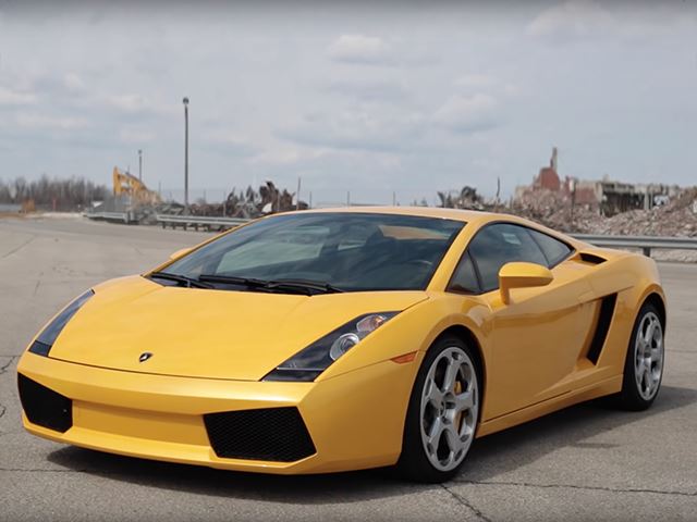 Поездка на Lamborghini Gallardo зимой - ужасная идея